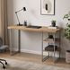 Стол письменный Кевин Ferrum-decor 75x140x70 Серый металл ДСП Дуб Евок Прибрежный 32 мм (FRD-108080)