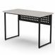 Стіл письмовий Майк Ferrum-decor 75x140x70 Чорний метал ДСП Кашемір 32 мм (FRD-108330)