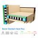 Угловой ортопедический диван Мекко Epoh 3000&times;1800 Bonel Standart Hard Plus IV категория Bestseller Pale Aqua (MEK-161602)