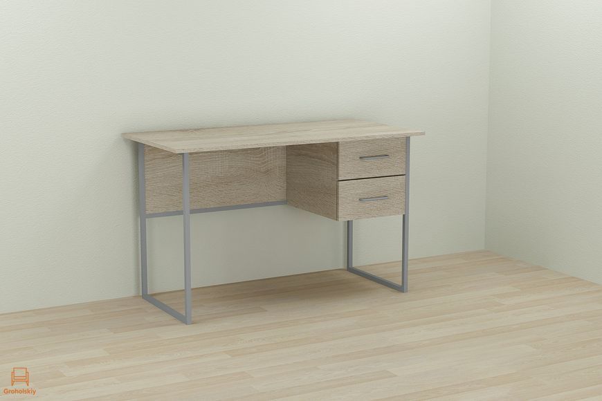 Письменный стол Ferrum-decor Дакота 75x120x70 серый ДСП Дуб Сонома 16мм (FRD-102339)