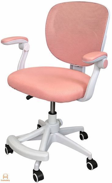 Кресло вращающееся детское с подставкой для ног PERFECT KIDS PINK Perfect Home Розовый (PFH-092118)
