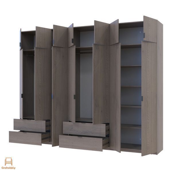 Комплект шаф для одягу Doros Лукас (2 шт.) 300х50х240 см Канноло (DRS-011855)