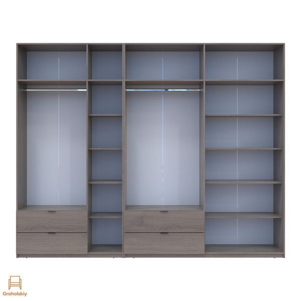 Комплект шаф для одягу Doros Лукас (2 шт.) 300х50х240 см Канноло (DRS-011855)