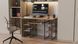 Комп'ютерний стіл Ferrum-decor Тім 75x120x70 чорний ДСП Дуб Артизан 16 мм (FRD-106949)