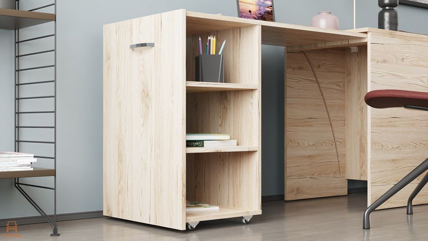 Стол-тумба трансформер Смарт 1/1 Ferrum-decor 750x1450x500 ДСП Дуб Сан-Марино 16 мм (FRD-105068)