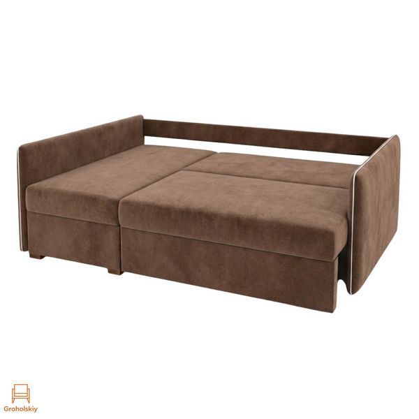 Угловой диван ортопедический Мекко Meet 2080х1430 Pocket Spring Cocos II категория Allure Premium Nut (MEK-161203)