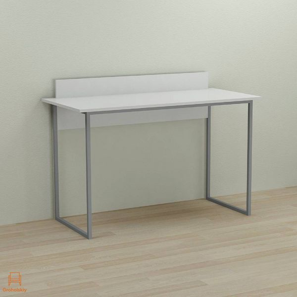Письменный стол Ferrum-decor Скай 75x140x60 серый ДСП Белое 16мм (FRD-101551)