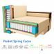 Угловой диван ортопедический Мекко Meet 2080х1430 Pocket Spring Cocos II категория Allure Premium Nut (MEK-161203)