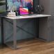 Письмовий стіл Ferrum-decor Драйв 750x1400x600 Чорний метал ДСП Бетон 32 мм (FRD-103344)