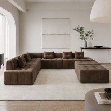 Угловой диван Мекко Paradise 3500*3500 Perfect IV категория Bestseller Latte (MEK-161510)