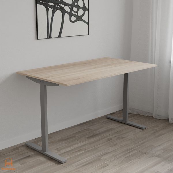 Стол письменный Space Ferrum-decor 750x1200x700 Серый металл ДСП Дуб Сонома 16 мм (FRD-107935)