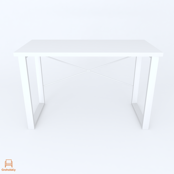 Письменный стол Ferrum-decor Драйв 750x1400x700 Белый металл ДСП Белое 32 мм (FRD-103415)