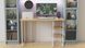 Комп'ютерний стіл Ferrum-decor Кевін 75x140x60 білий ДСП Дуб Артизан 16 мм (FRD-107228)