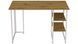 Комп'ютерний стіл Ferrum-decor Кевін 75x140x60 білий ДСП Дуб Артизан 32 мм (FRD-107229)