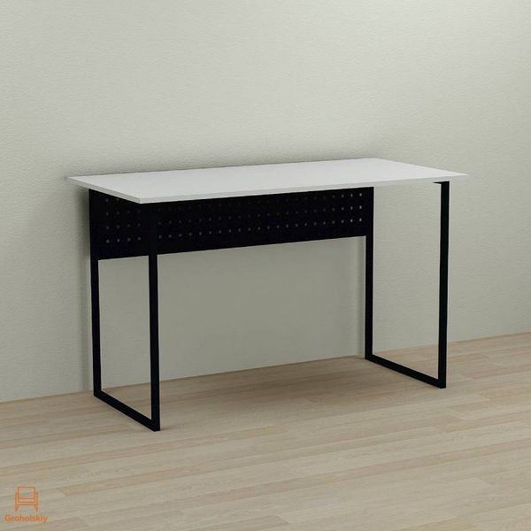 Письмовий стіл Ferrum-decor Майк 75x120x60 чорний ДСП Біле 16мм (FRD-103857)