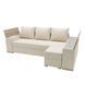 Угловой ортопедический диван Мекко Cube Comfort 2650x1600 Lux IІІ категория Austin 1 Ivory (MEK-161759)