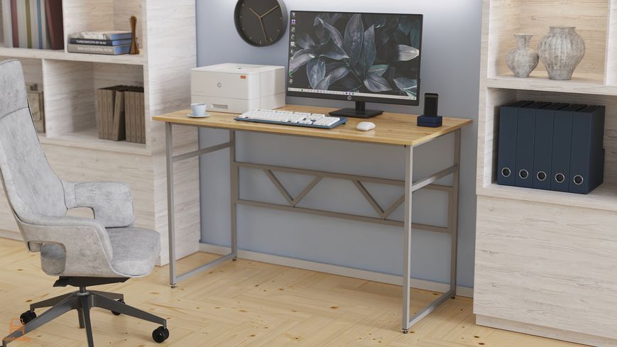 Компьютерный стол Ferrum-decor Раян 75x120x70 серый ДСП Дуб Артизан 32мм (FRD-107080)