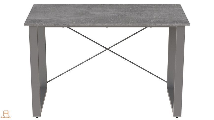 Письмовий стіл Ferrum-decor Драйв 750x1400x600 Сірий метал ДСП Бетон 32 мм (FRD-103351)