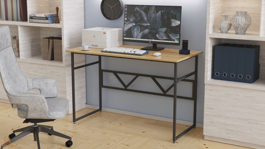 Компьютерный стол Ferrum-decor Раян 75x120x70 черный ДСП Дуб Артизан 32мм (FRD-107082)