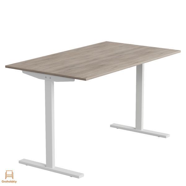 Стол письменный Space Ferrum-decor 750x1200x700 Белый металл ДСП Дуб Кремона Канолло 16 мм (FRD-107940)