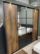 Шафа для одягу Perfect Home Мілтон / Milton 4-дверна з дзеркалом 4D2S/220 Каштан/антрацит (PFH-091085)