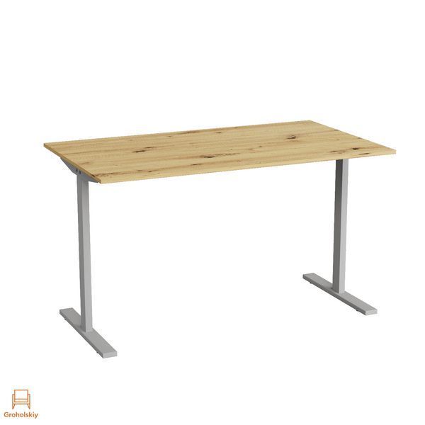 Стіл письмовий Space Ferrum-decor 750x1000x600 Сірий метал ДСП Дуб Артизан 16 мм (FRD-107841)