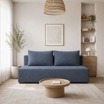 Диван прямий Mekko Mone 2000*980 Pocket Spring Cocos I категорія Riviera 074 (MEK-161013), Світло-сірий