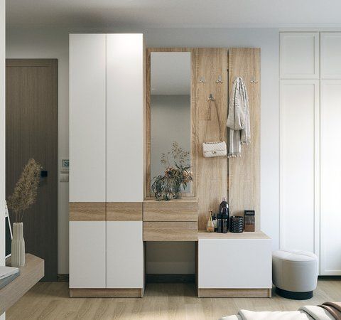 Вішалка з тумбою для взуття Doros Сола 60х40х215 см DRS-011741 (44900346)