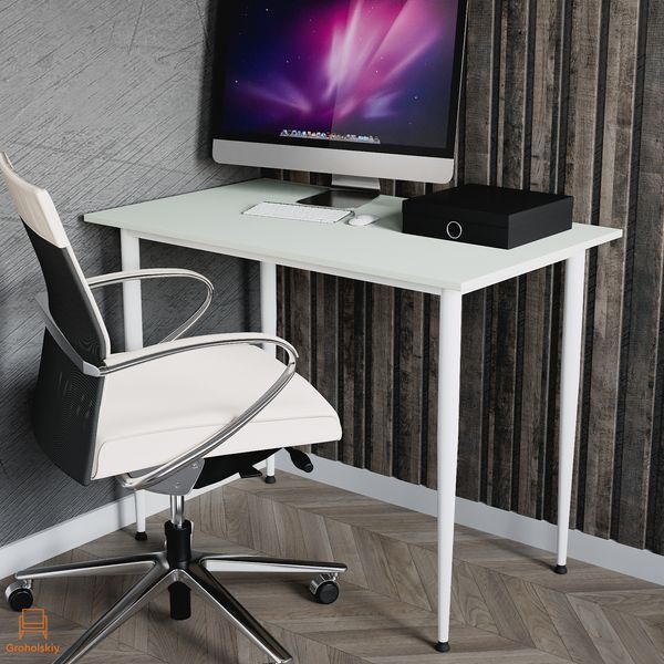 Універсальний стіл Prime Ferrum-decor 750x1400x700 Білий метал ДСП Кашемір 16 мм (FRD-107741)