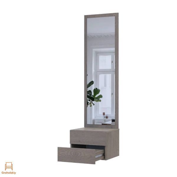 Подвесная тумба с зеркалом Doros Сола Канноло/Кашемир 45х40х168.6 (DRS-011895)