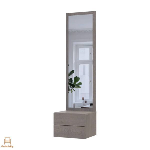 Подвесная тумба с зеркалом Doros Сола Канноло/Кашемир 45х40х168.6 (DRS-011895)