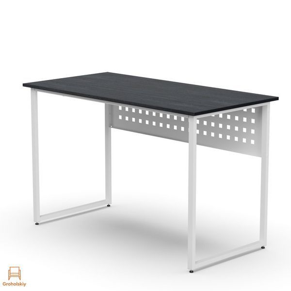 Стол письменный Майк Ferrum-decor 75x140x70 Белый металл ДСП Каштан Арвадонна 16 мм (FRD-108292)