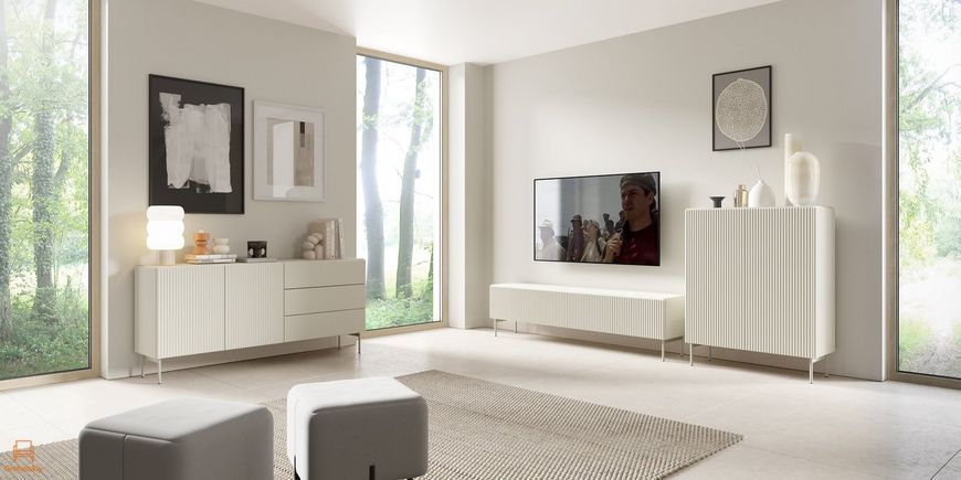 Комод Perfect Home Мути / Muti 2D3S/177 2-дверный с 3 ящиками Кашемир (PFH-091394)
