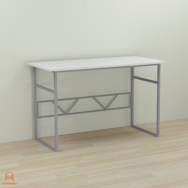 Письмовий стіл Ferrum-decor Райан 75x100x60 сірий ДСП Біле 16мм (FRD-101591)