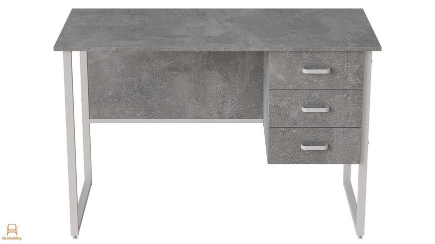 Компьютерный стол Ferrum-decor Гарри 75x140x60 серый ДСП Бетон 16мм (FRD-107300)