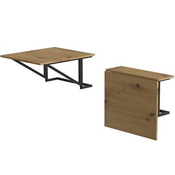 Стіл розкладний Ferrum-decor Олександр-6 750х600х700 чорний метал/ДСП дуб артизан