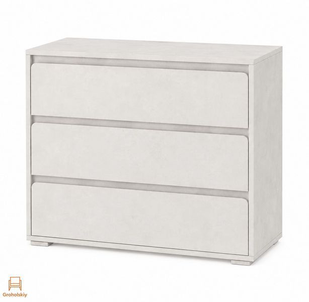 Комод на 3 шухляди LION АРТ-1 90х43х80 см Бетон Style (LION-045387), Бетон Style