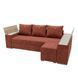 Угловой ортопедический диван Мекко Cube Comfort 2650x1600 Pocket Spring Cocos IV категория Bestseller Terracotta (MEK-161765)