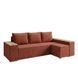 Угловой ортопедический диван Мекко Cube Comfort 2650x1600 Pocket Spring Cocos IV категория Bestseller Terracotta (MEK-161765)