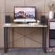 Письмовий стіл Ferrum-decor Дейв 75x120x70 чорний ДСП Дуб Сонома 16мм (FRD-102004)