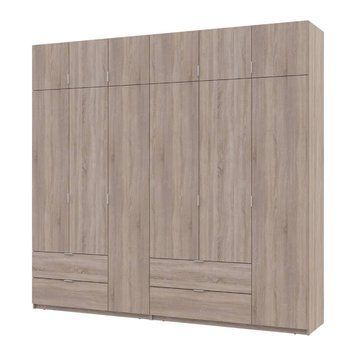 Шафа для одягу Doros Лукас Дуб сонома 3+3 ДСП 255х50х240 DRS-011704 (42005111)