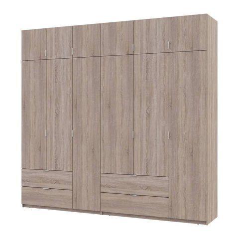 Шафа для одягу Doros Лукас Дуб сонома 3+3 ДСП 255х50х240 DRS-011704 (42005111)