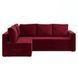 Угловой ортопедический диван Мекко Lincoln 2400*1500 Bonel Standart Hard Plus II категория Allure Premium Wine (MEK-161271)