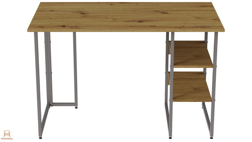 Комп'ютерний стіл Ferrum-decor Кевін 75x140x70 сірий ДСП Дуб Артизан 32 мм (FRD-107237)