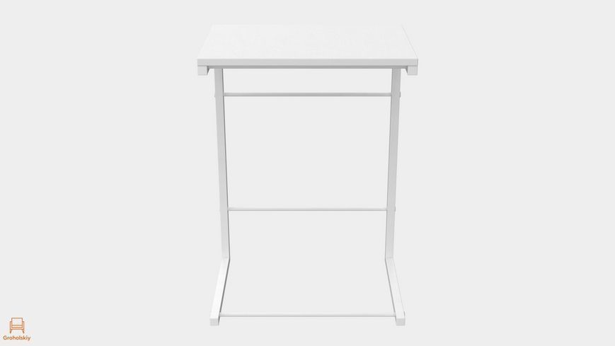 Столик приставной Ferrum‑decor Терри белый металл белое ДСП