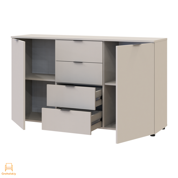 Комод у спальню Doros Рон 5 140х38х81 см Кашемір (DRS-011456), Кашемир