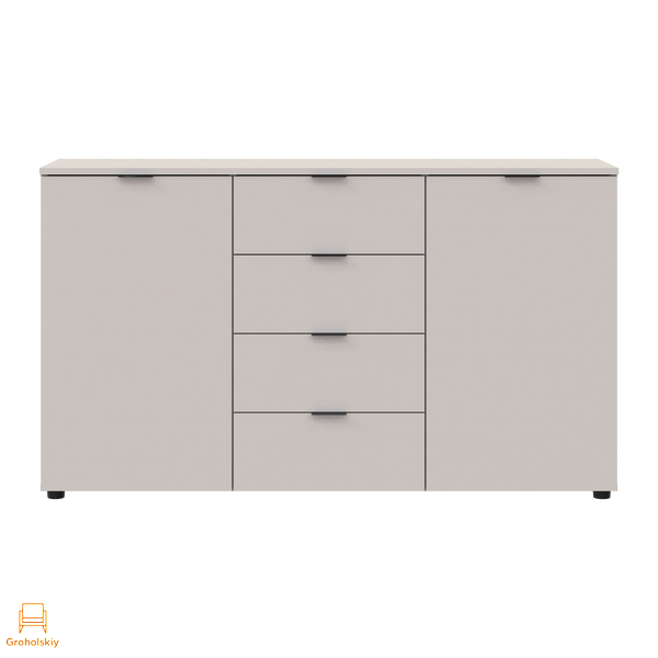 Комод у спальню Doros Рон 5 140х38х81 см Кашемір (DRS-011456), Кашемир