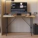 Стіл письмовий Line Тайм Ferrum-decor 750x1200x500 Чорний метал ДСП Дуб Артизан 16 мм (FRD-104883)