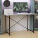 Стіл письмовий Line Лайт Ferrum-decor 750x1200x600 Чорний метал ДСП Бетон 16 мм (FRD-104863)