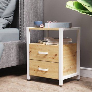 Тумба універсальна Ferrum-decor Вів'єн 2/2 50x41x40 білий ДСП Дуб Сан-Марино 16мм (FRD-104162), Дуб Сан-Марино